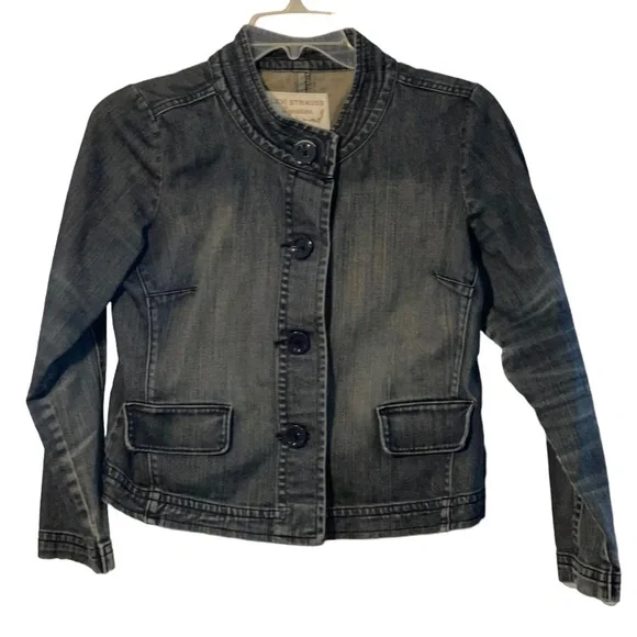 Levi Strauss Signature ladies button up denim jacket. Size Large EUC - Picture 2 of 6